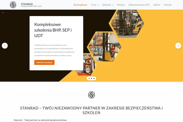 Stanrad Company Website (BHP, SEP, UDT training, thermal imaging inspections)